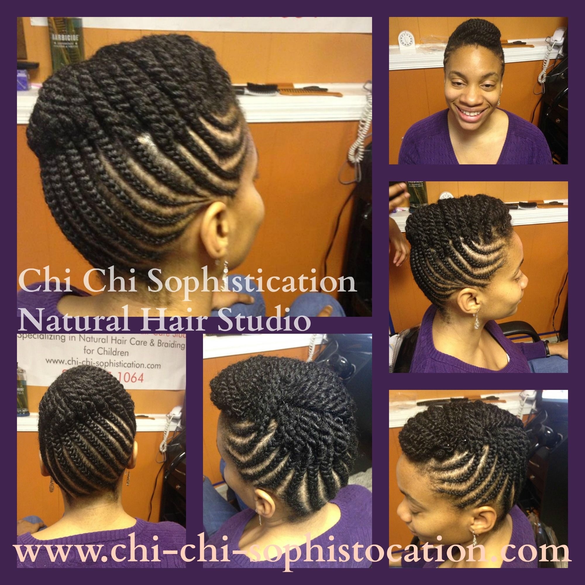 Cornrow Up-Do For Adults. (No Hair Added) The Perfect Any with regard to Cornrow Styles For Adults