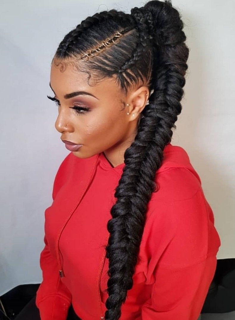 Cornrow Updo With Fishtail Braid | Cornrow Queen In 2019 in How To Fishtail Cornrows Hair