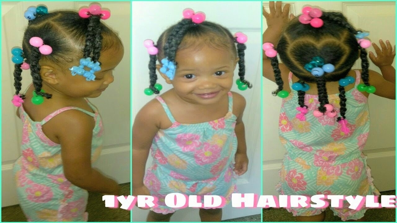 Cute Hairstyle For Little Girls|1 Year Old Toddler Hairstyle| Natural Hair|  Girls N Curls pertaining to 4 Year Old Girlhair Styles