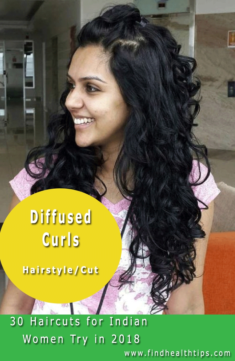 Long Curly Hairstyle Indian Wavy Haircut 