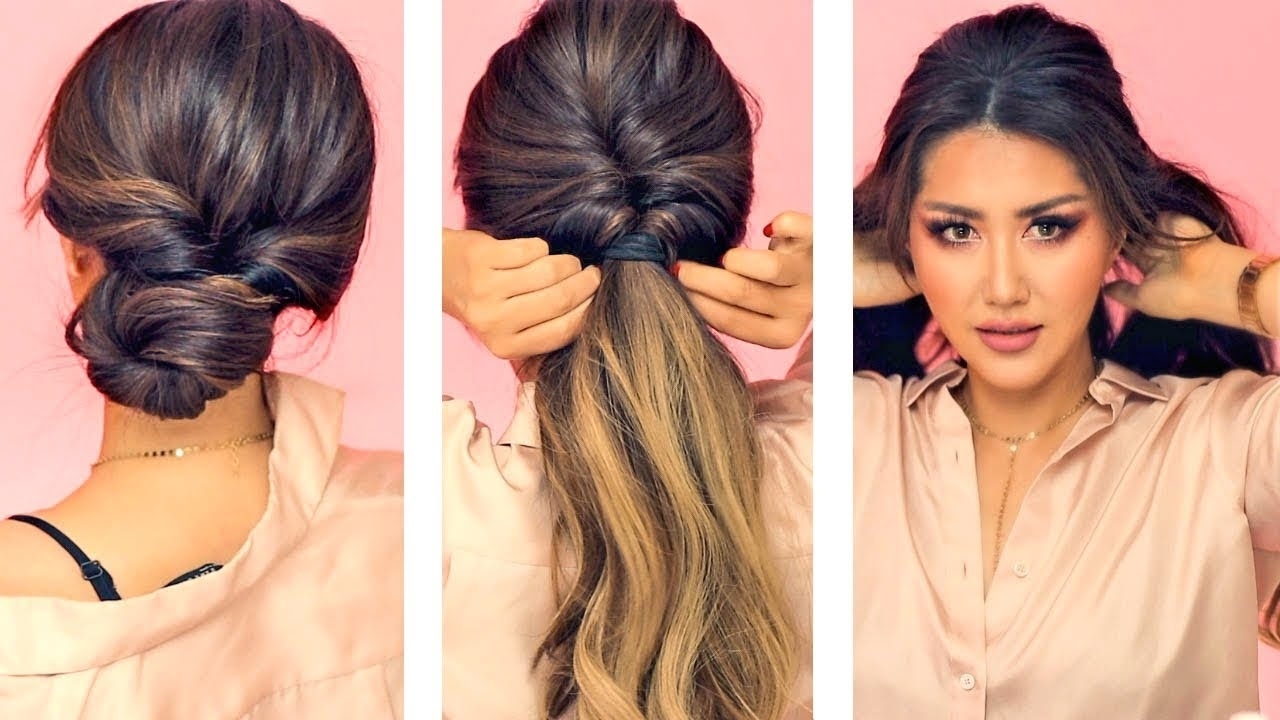 ★ 1-Min Everyday Hairstyles For Work! 💗 With Puff 💗 Easy Braids &amp; Updo  For Long 💗 Medium Hair with regard to Long Hair Styles For Work