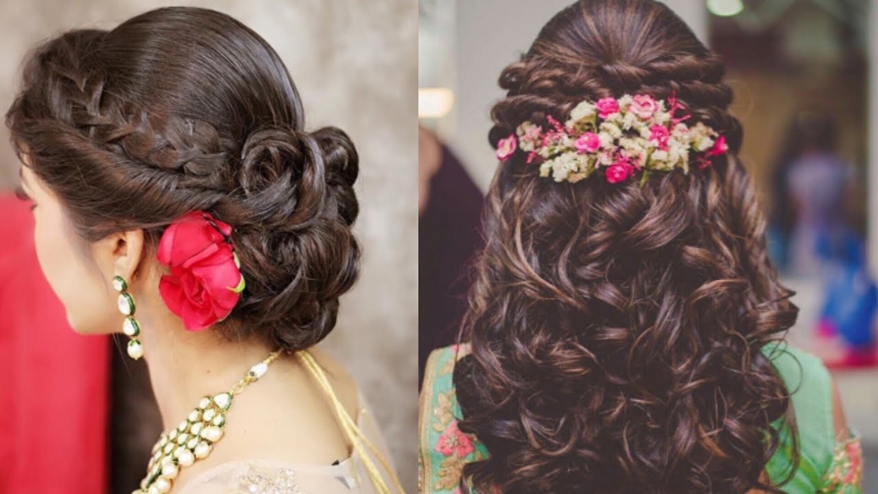 Easy Hairstyles Ideas For Indian Wedding Season/beautiful Hairstyles For  Engagement in Indian Hairstyle For Engagement Party