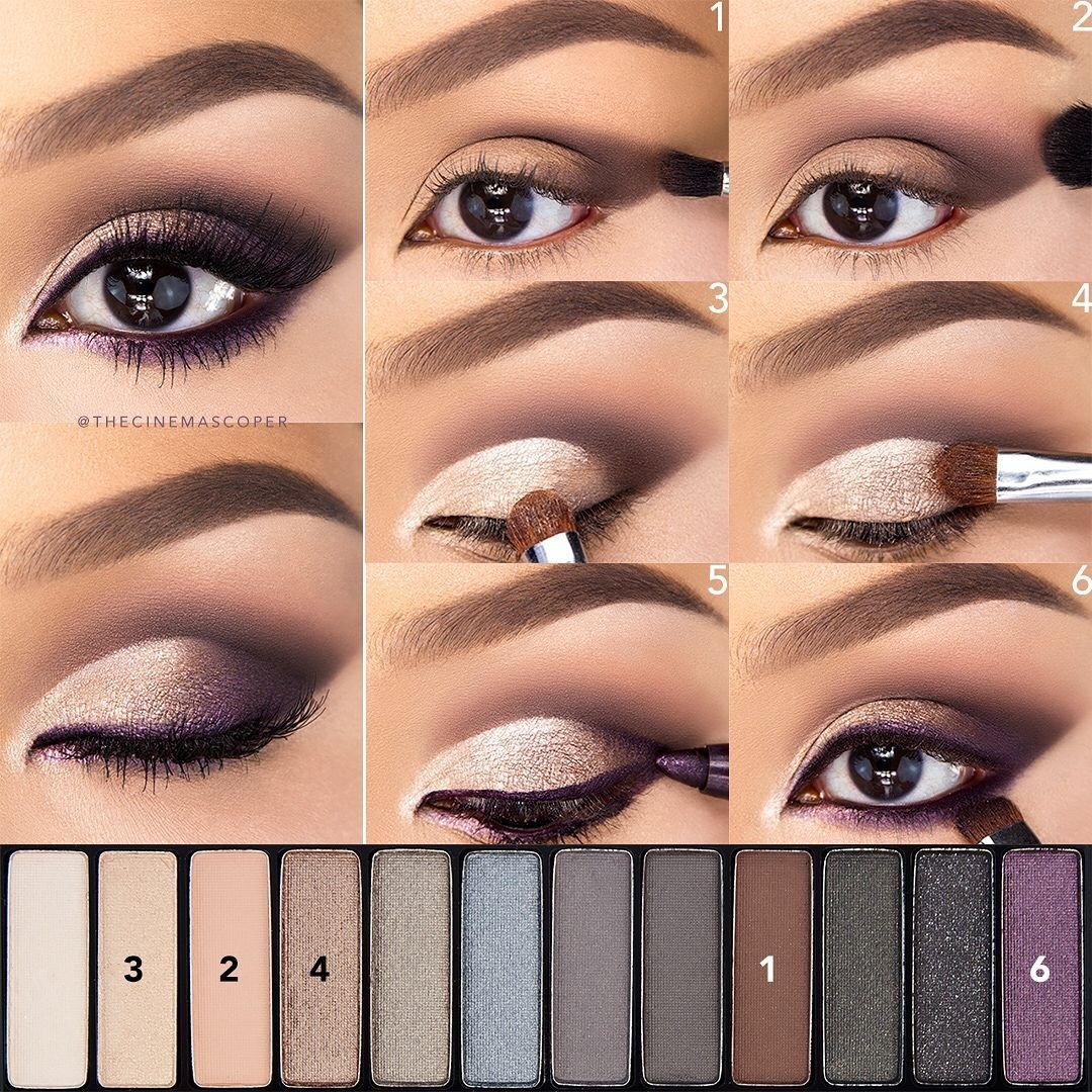 Eyeshadow For Brown Eyes | Hair &amp; Makeup | Eye Makeup in Eyeshadow Designs Step By Step