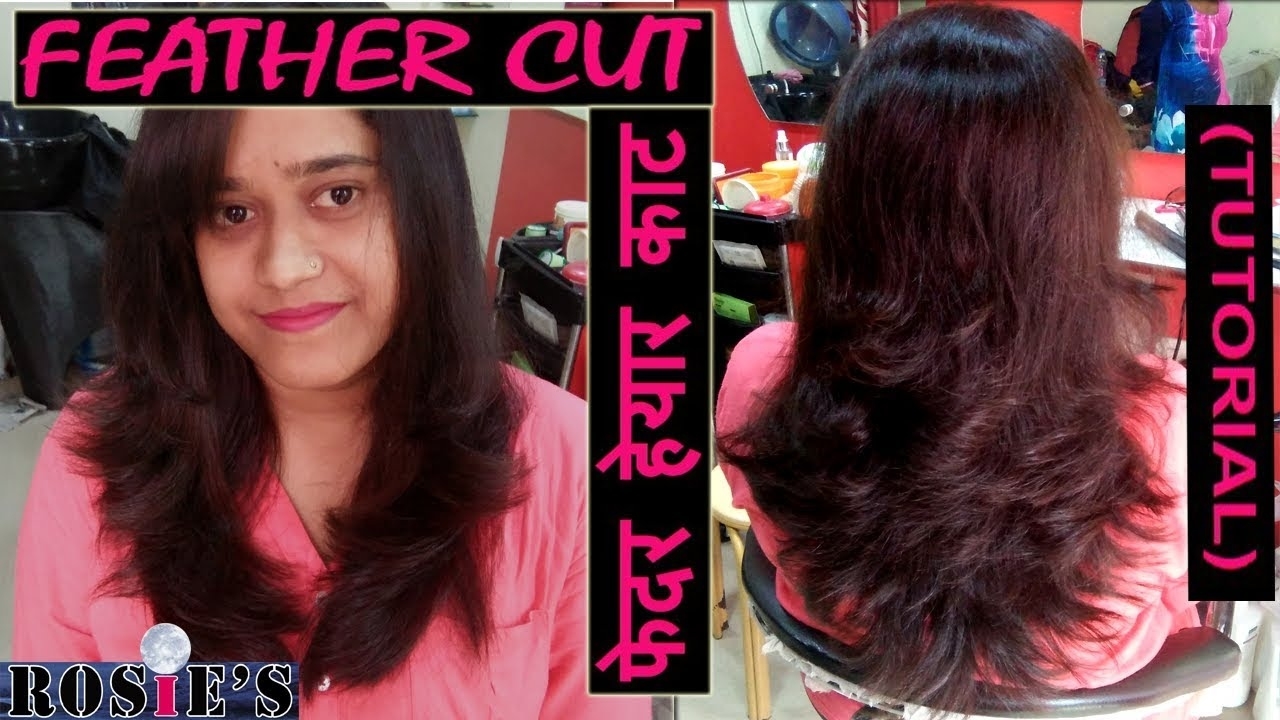 Feather Cut With Layers I Hindi I फेदर हेयार काट कैसे करे (Tutorial)…. intended for Difference Between Feather Haircut Layer Haircut India