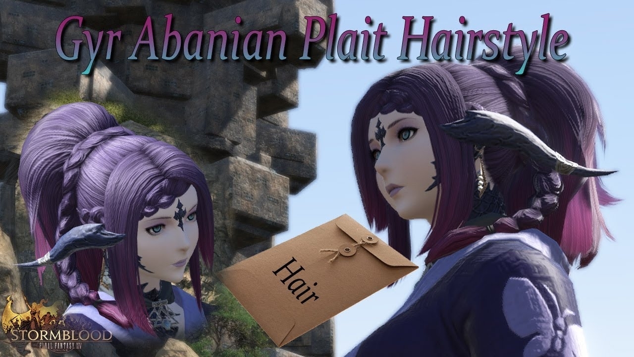 Ffxiv: Gyr Abanian Plait Hairstyle with regard to Final Fantasy 14 Hairstyle Braid