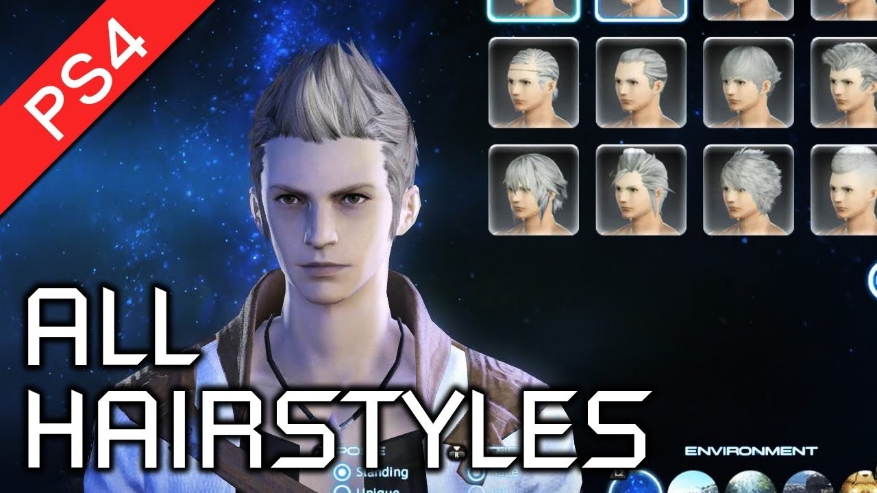 Final Fantasy Xiv: A Realm Reborn (Ps4) - All Male Hairstyles In Character  Creation [Hd 1080P] pertaining to Final Fantasy Xiv All Hairstyles