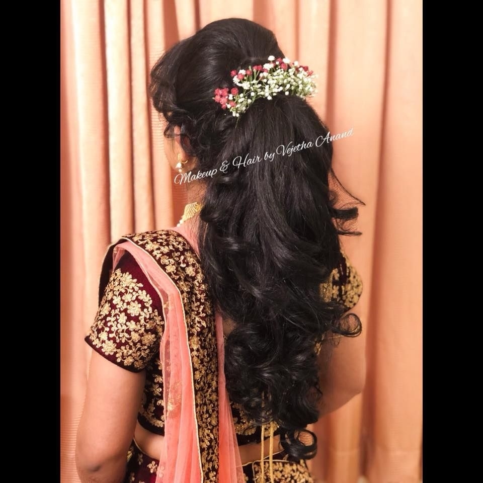 Indian Wedding Reception Hairstyle Pictures - Wavy Haircut