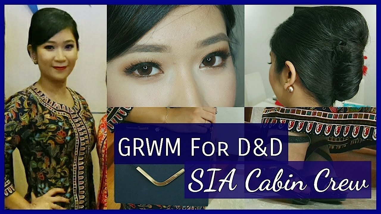 Grwm For Dinner &amp; Dance | Sia Cabin Crew | Dygans90 within Singapore Airlines Air Hostess Hair Style