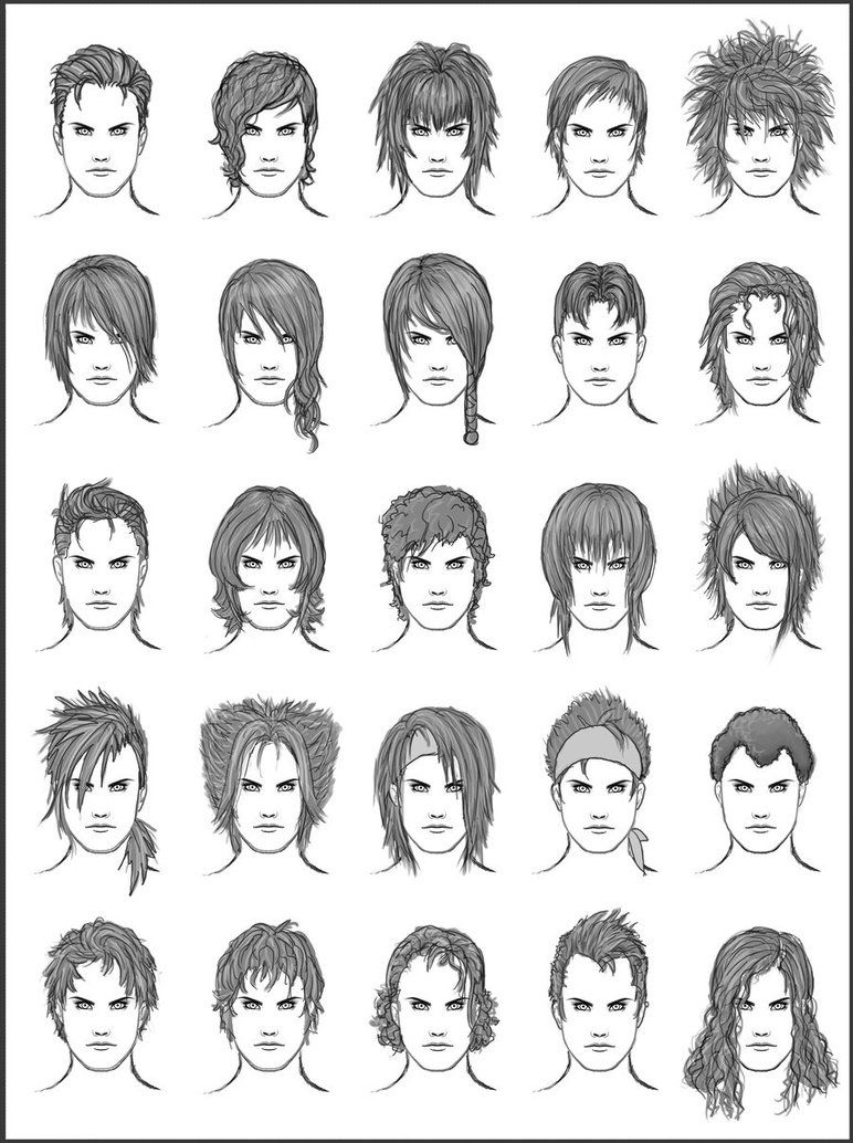 Hairstyles For Male Characters. Feel Free To Use For throughout Random Hairstyle Generator Woman