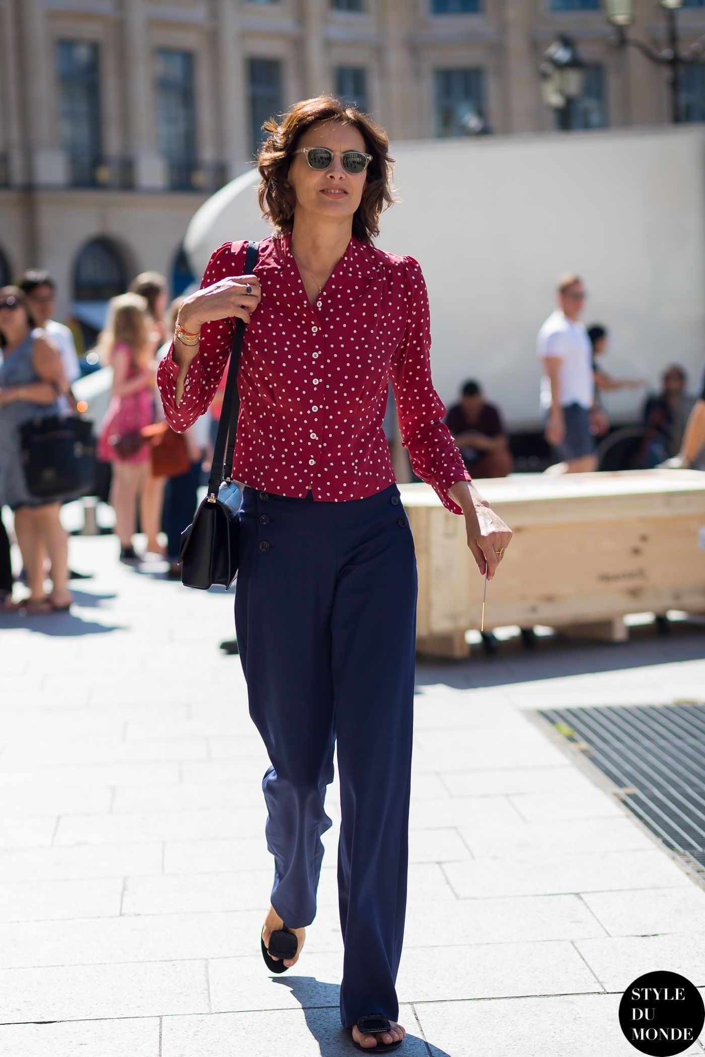 Haute Couture Fall 2015 Street Style: Ines De La Fressange for Styling Ines De La Fressange
