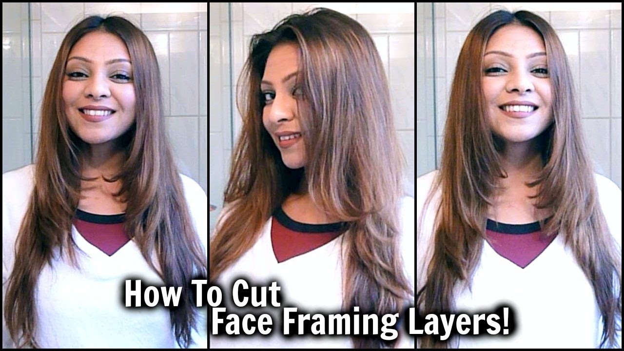 How To Cut Face Framing Layers At Home! │ Diy Long Layered Haircut │ Cut  Your Own Hair Tutorial! for Insert My Face To Hair Cut Styles