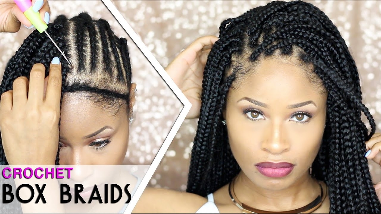 How To ➟ Crochet Box Braids 🔥 (Looks Like The Real Thing! Free-Parting) intended for Crochet Hair Box Braids