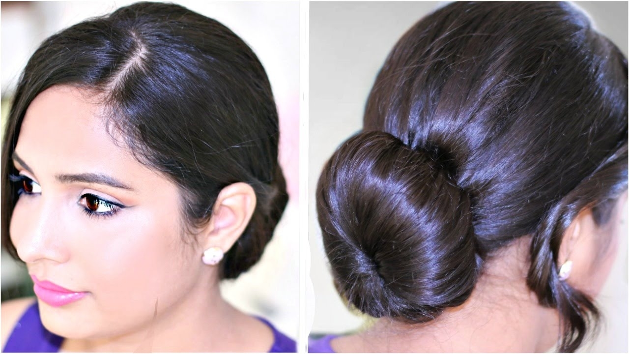 How To: Perfect Low Bun | Quick &amp; Easy Hairstyles inside Indian Low Bun Hairstyles Step By Step