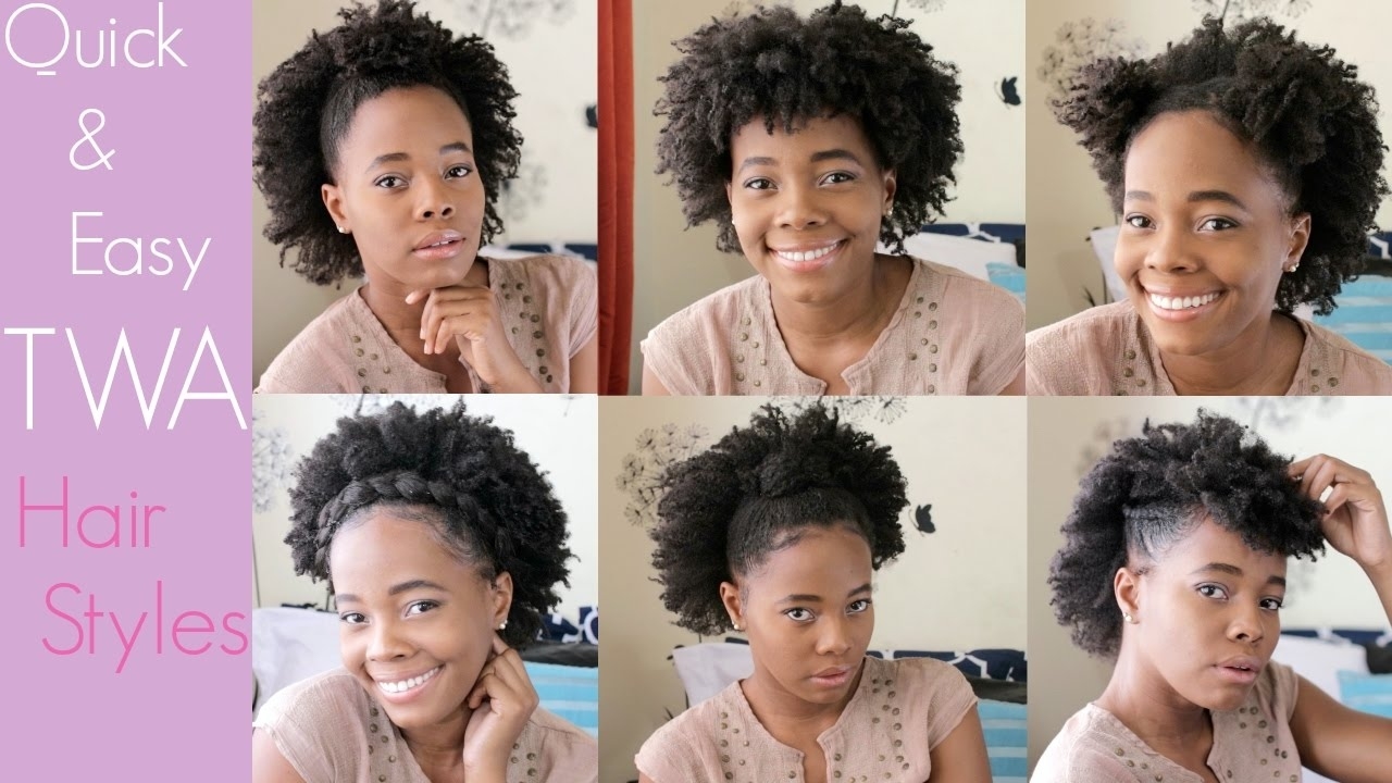 How To Style A Short Natural 4C Hair | 5 Twa Hair Styles inside Twa Styles For 4C Hair