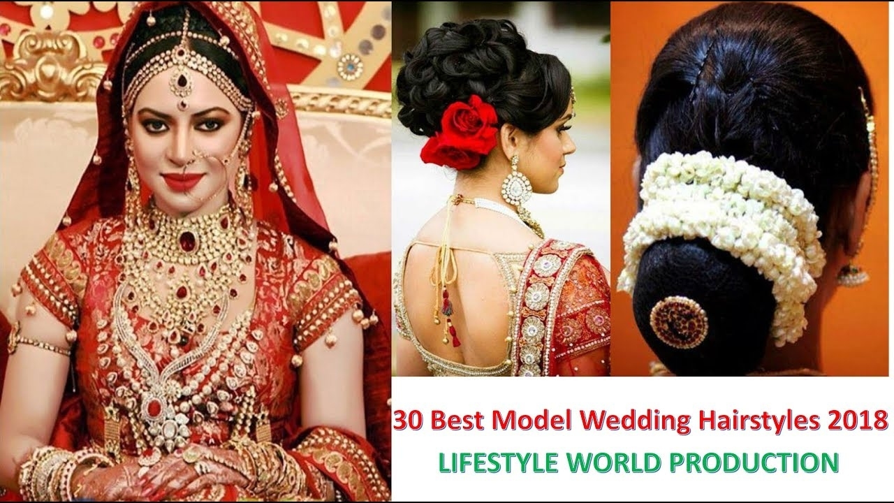 Indian Bridal Hairstyles | 30 Best Model Wedding Hairstyles 2018 pertaining to Indian Bridal Hairstyle 2018