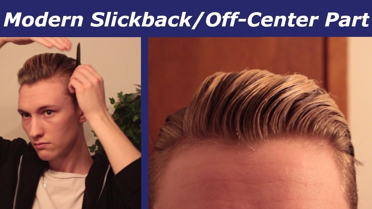 Mens' Hair Tutorial | Modern Slickback/off-Centre Part for Mens Centre Part Hair