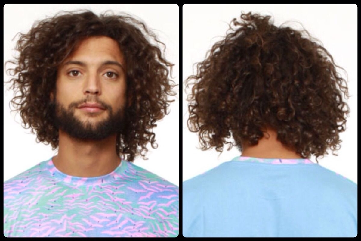 Mens Long Curly Hair - Type 3B Curl | Hair Goals In 2019 regarding Curly Hair 3B Men