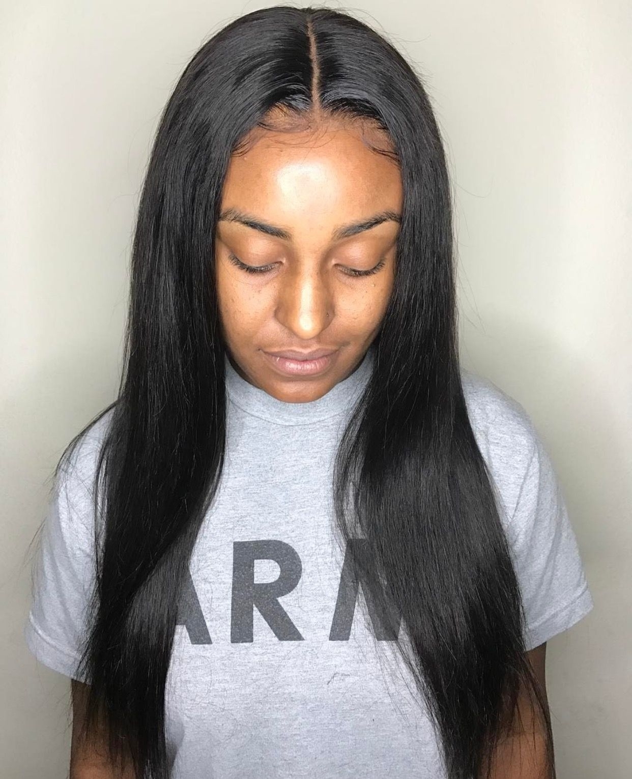 Middle Part Frontal (This Is Not My Work ‼️) Pinterest intended for Middle Part Sew In Hairstyles