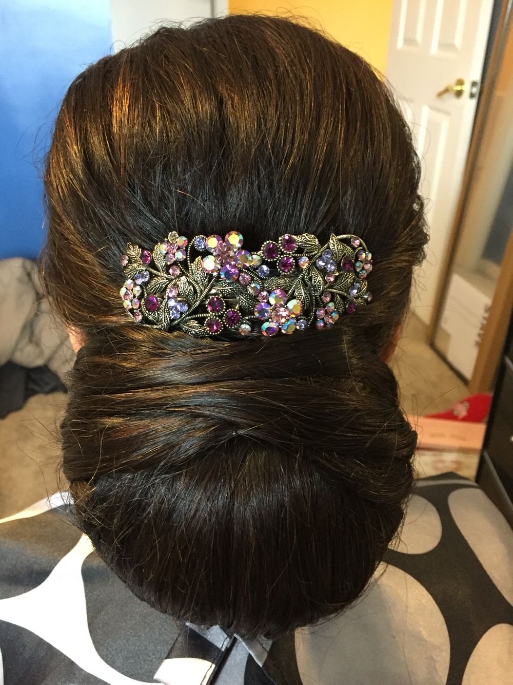 Mother Of The Bride Hairstyle Indian Hairstyle. Low Bun throughout Indian Wedding Hairstyles For Brides Mother