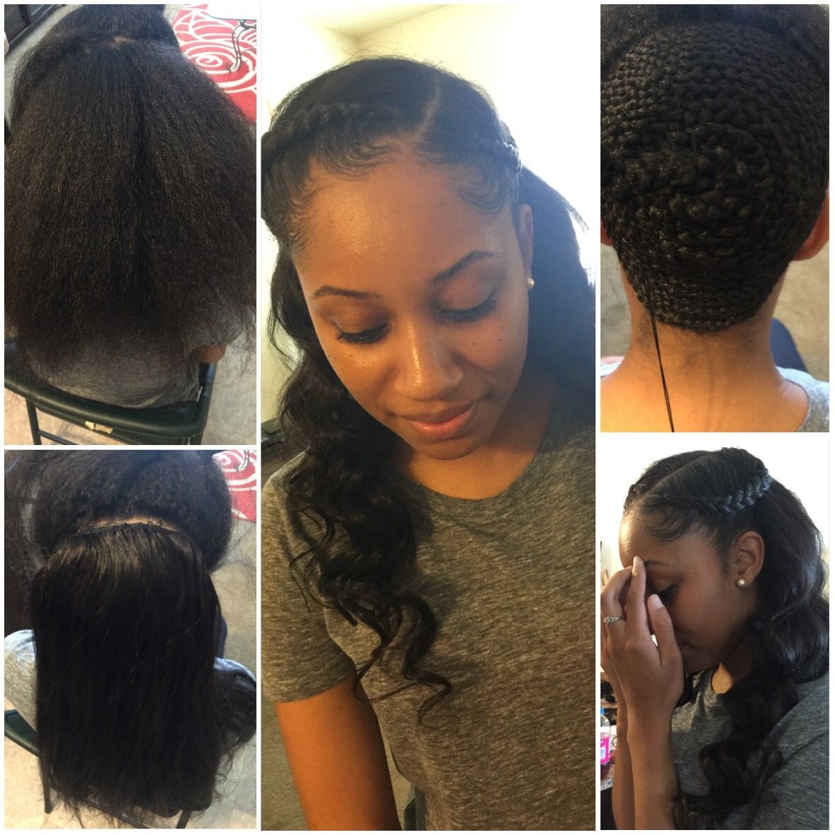 Partial Sew-In … | Homecoming Hairstyles In 2019 | Sew In within Partial Hair Weave Styles