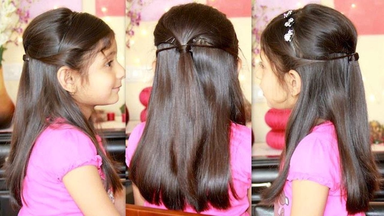 Party Hairstyle With Missanand Within Indian Hairstyle For Little Girl 
