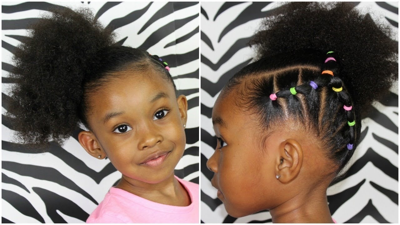 Piggy Back Side Ponytail | Hairstyles For Kids Girls with Nice Ponytail Hairstyles For Kids