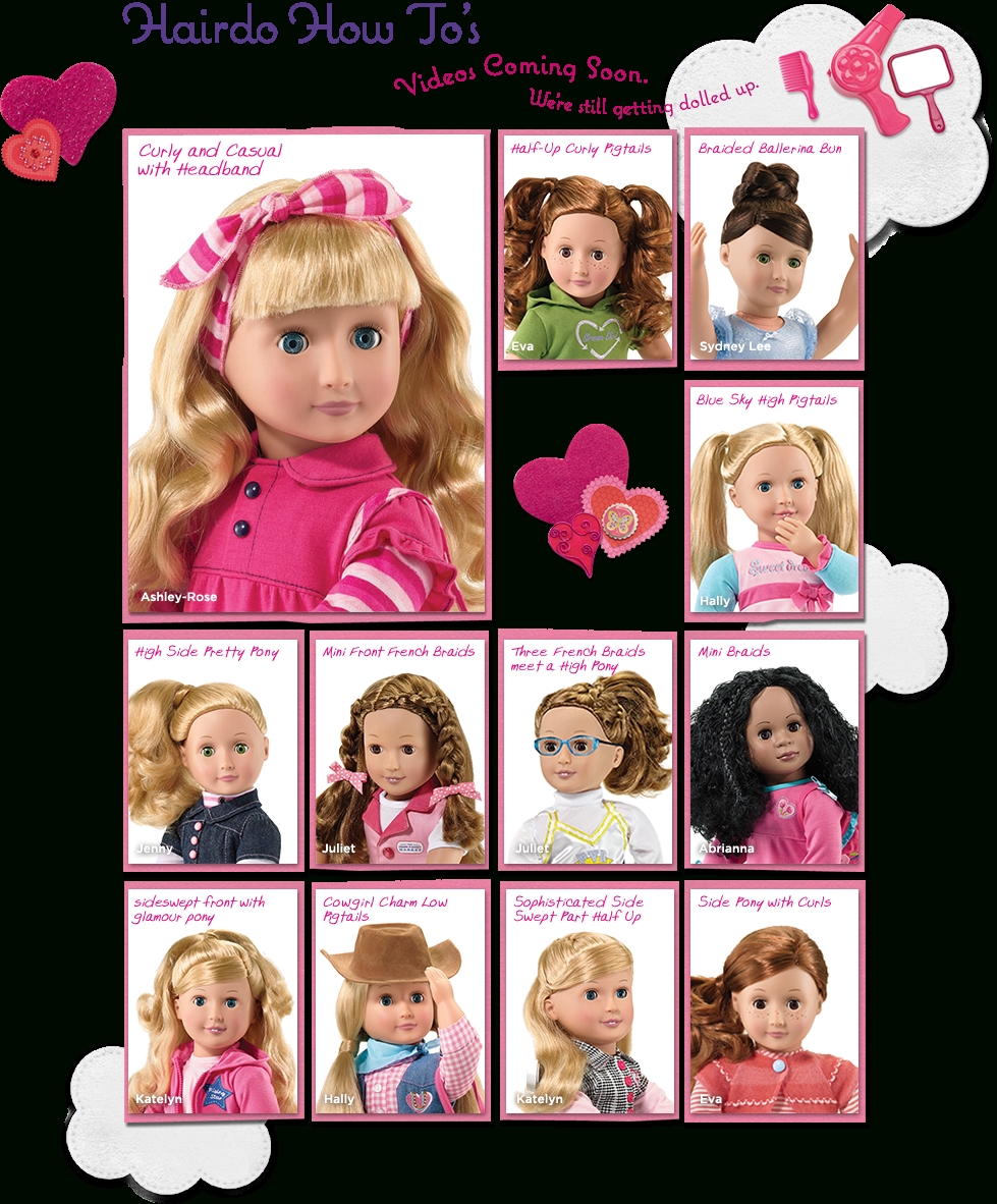 Pin On American Girl And Other 18&quot; Dolls regarding Our Generation Hair Styles