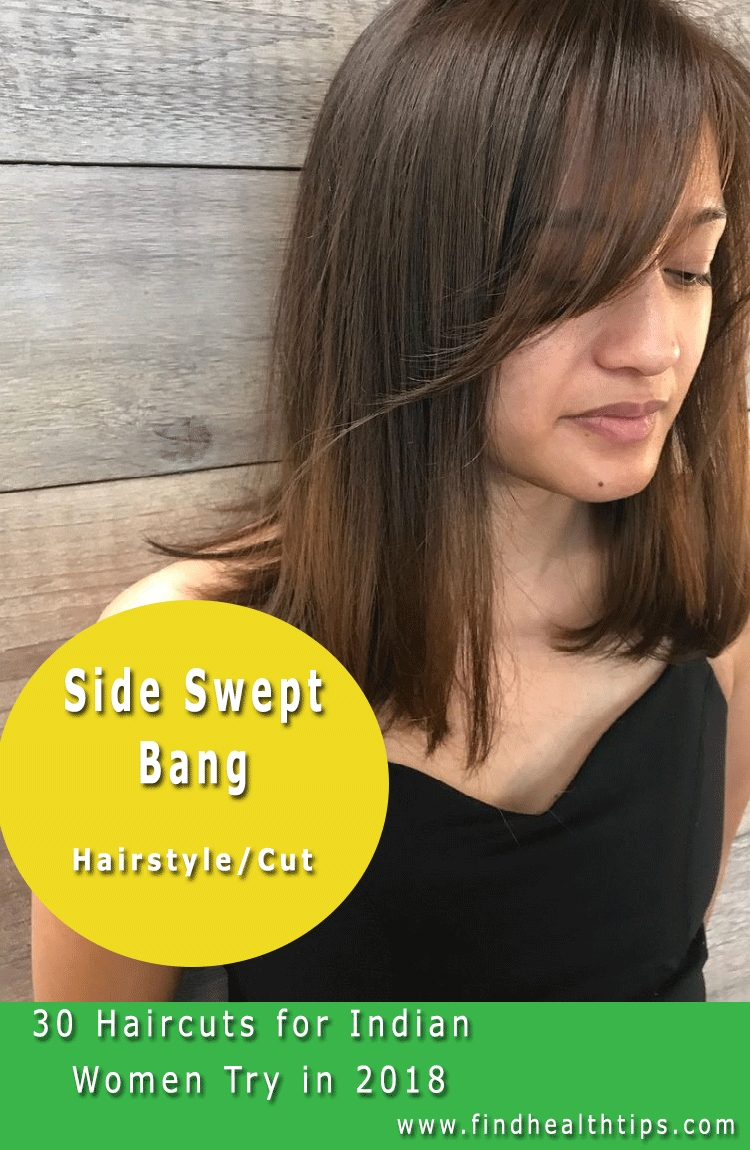 Pin On ☆ Hair Care 'n' Beauty☆ for Indian Hairstyle With Side Bangs