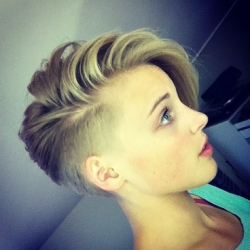 Pin On Hair &amp; Nails in Womens Short Hairstyle And Shaved On The One Side