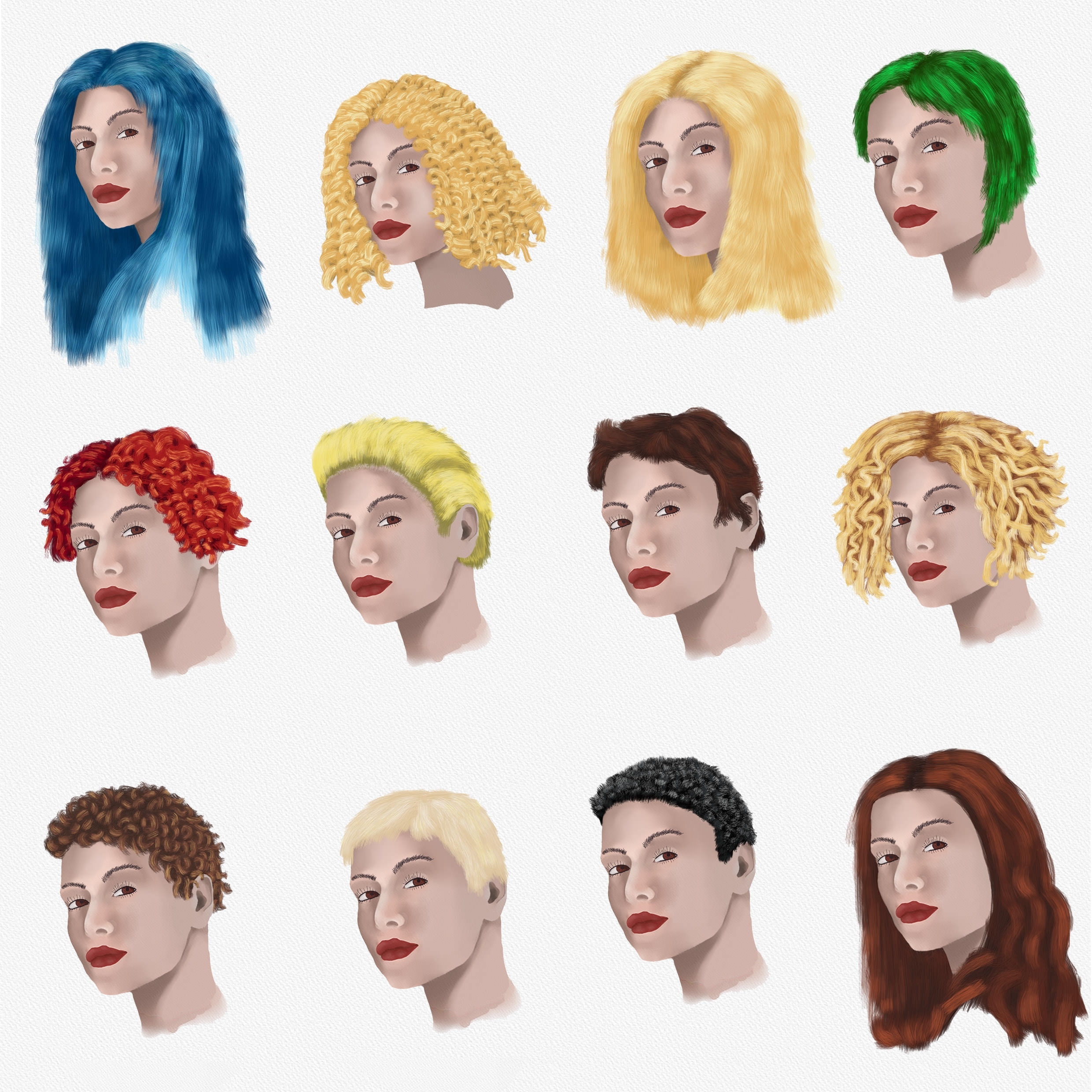 Random Hairstyle Drawing Which One Do You Prefer? - Album throughout Pick A Random Hairstyle