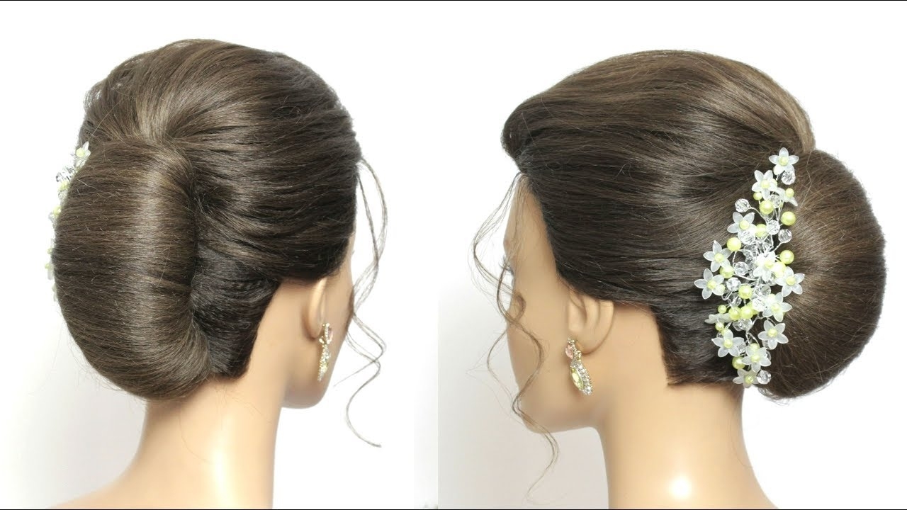 French Roll Hairstyle For Indian Wedding - Wavy Haircut