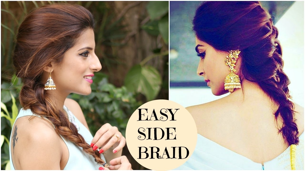 Sonam Kapoor's Easy Side Twist Hairstyle | Celebrity Hairstyles | Indian  Hairstyles For Medium Hair throughout Easy Indian Celebrity Hairstyles