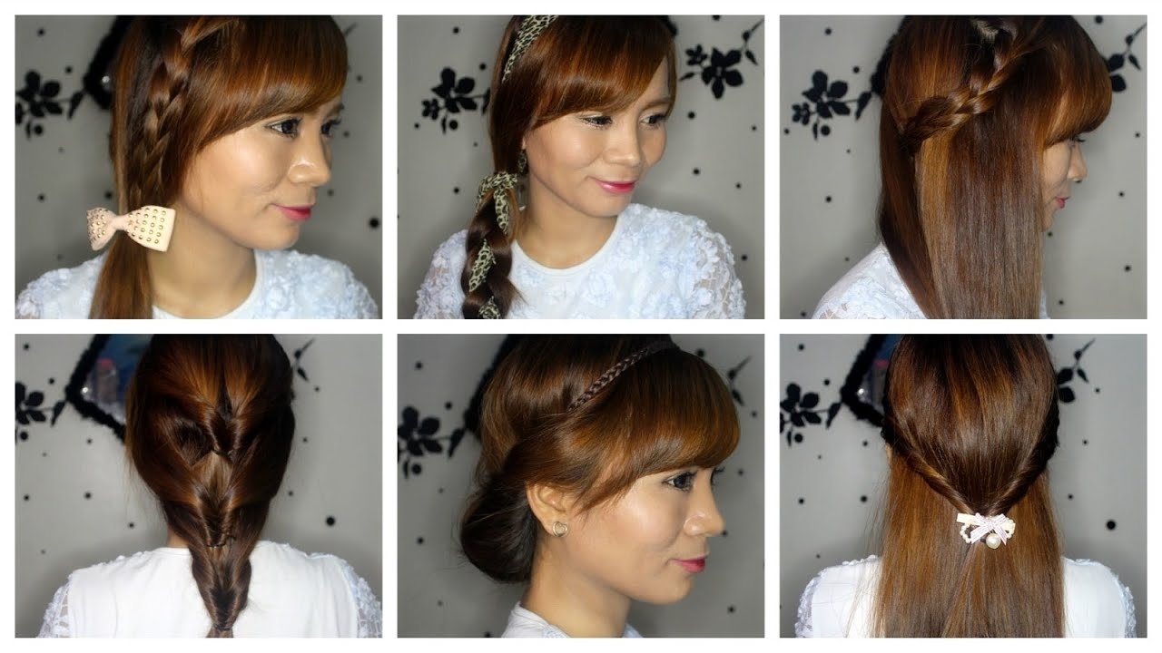 #studyhaul : 6 Super Easy Hairstyles For Beginners! within Easy Hair Styles For Beginners