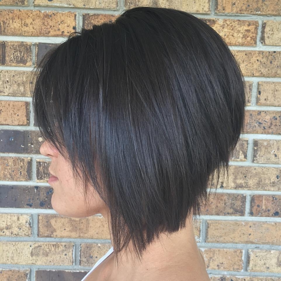 The Full Stack: 50 Hottest Stacked Bob Haircuts pertaining to Stacked Hairstyles With Bangs