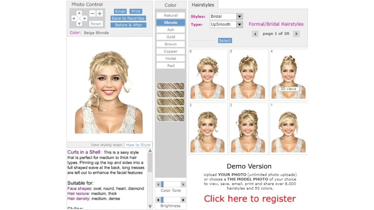 Try Wedding Hairstyles On Your Photo - Free Virtual Hair App intended for Try On Hairstyles Online