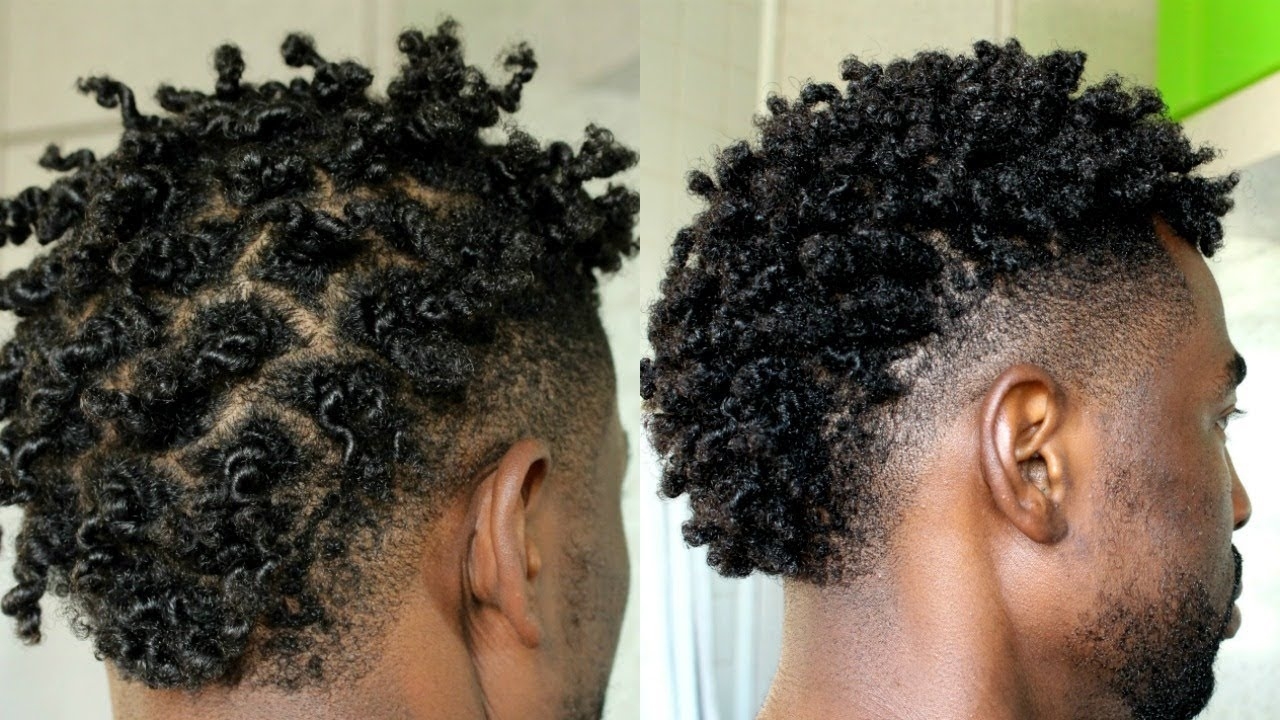 Twist Out On Short Hair - Men Hairstyle - Tutorial pertaining to Hair Twist For Short Hair