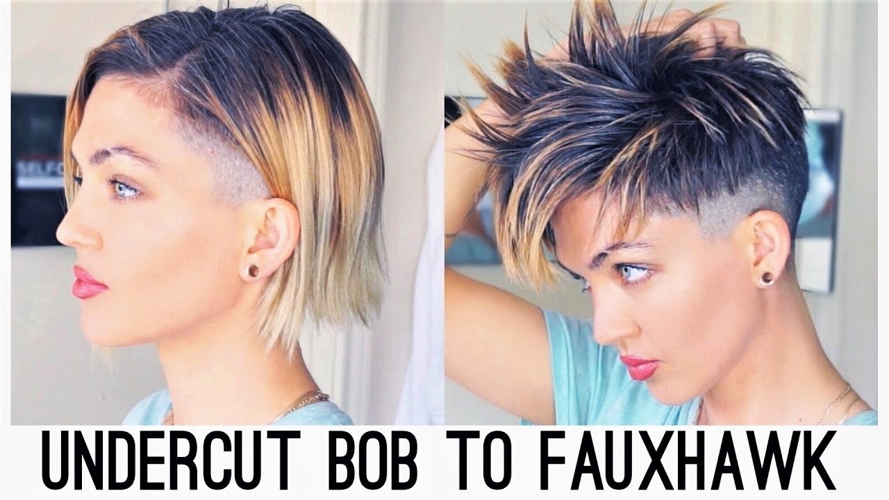 Undercut Bob To Faux Hawk regarding How To Cut Undercut Bob