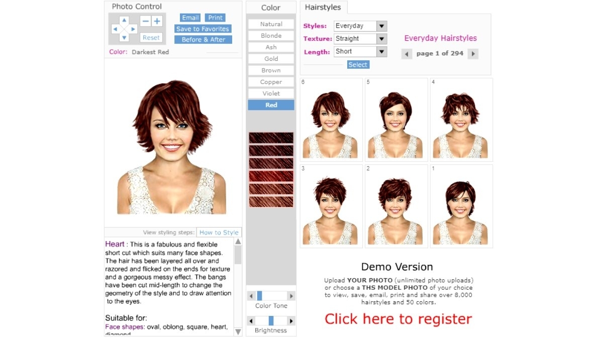 Virtual Hairstyles - Hair Imaging App - Free Makeover Software regarding Try On Virtual Hairstyles