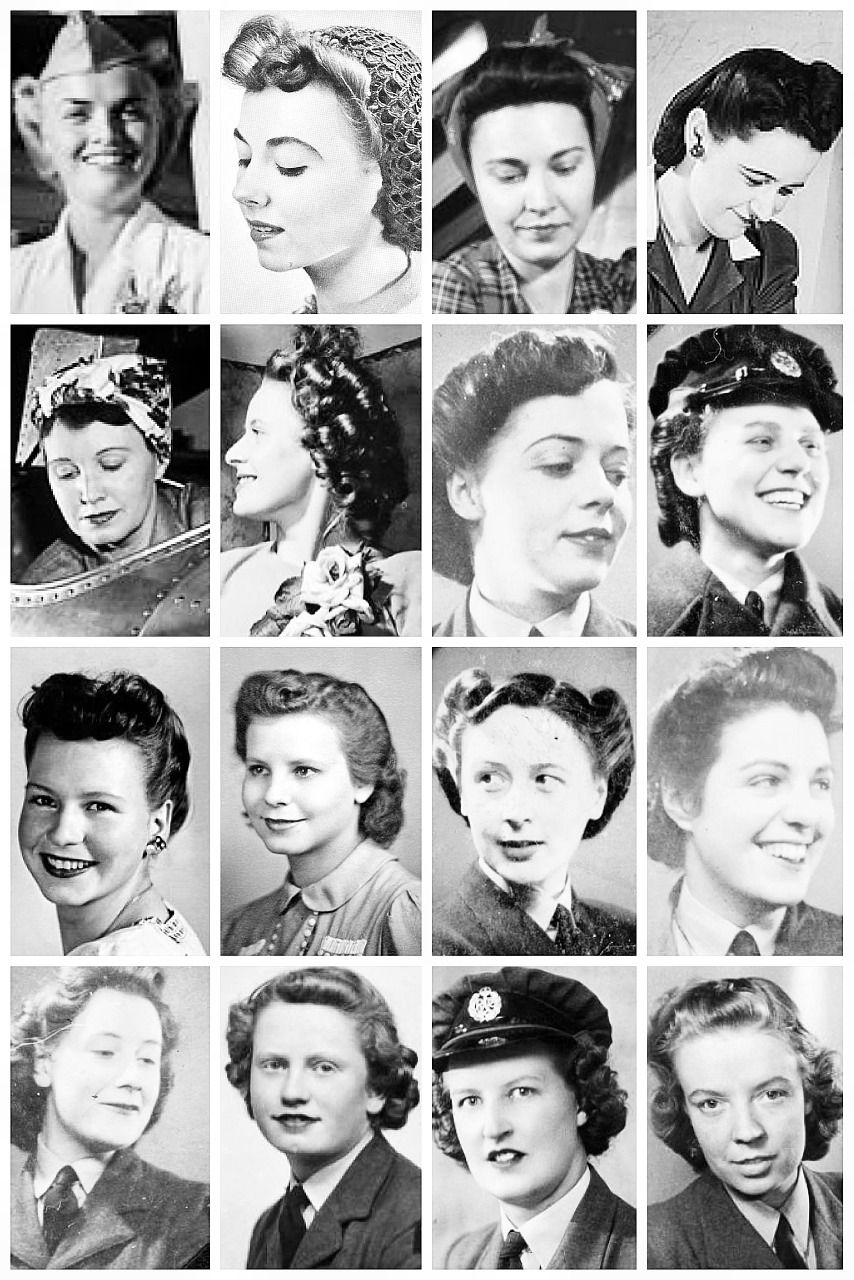 Wwii Hairstyles A Collection Of Wwii Photographs, | The intended for World War 2 Hairstyles