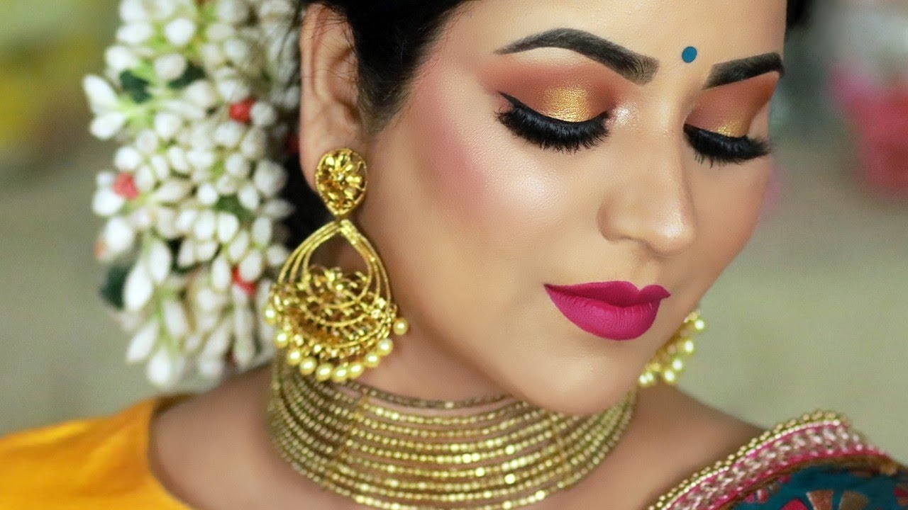 Traditional Indian Wedding Guest Makeup Tutorial | Sunset Halo Smokey Eye in Indian Wedding Eye Makeup Tutorial