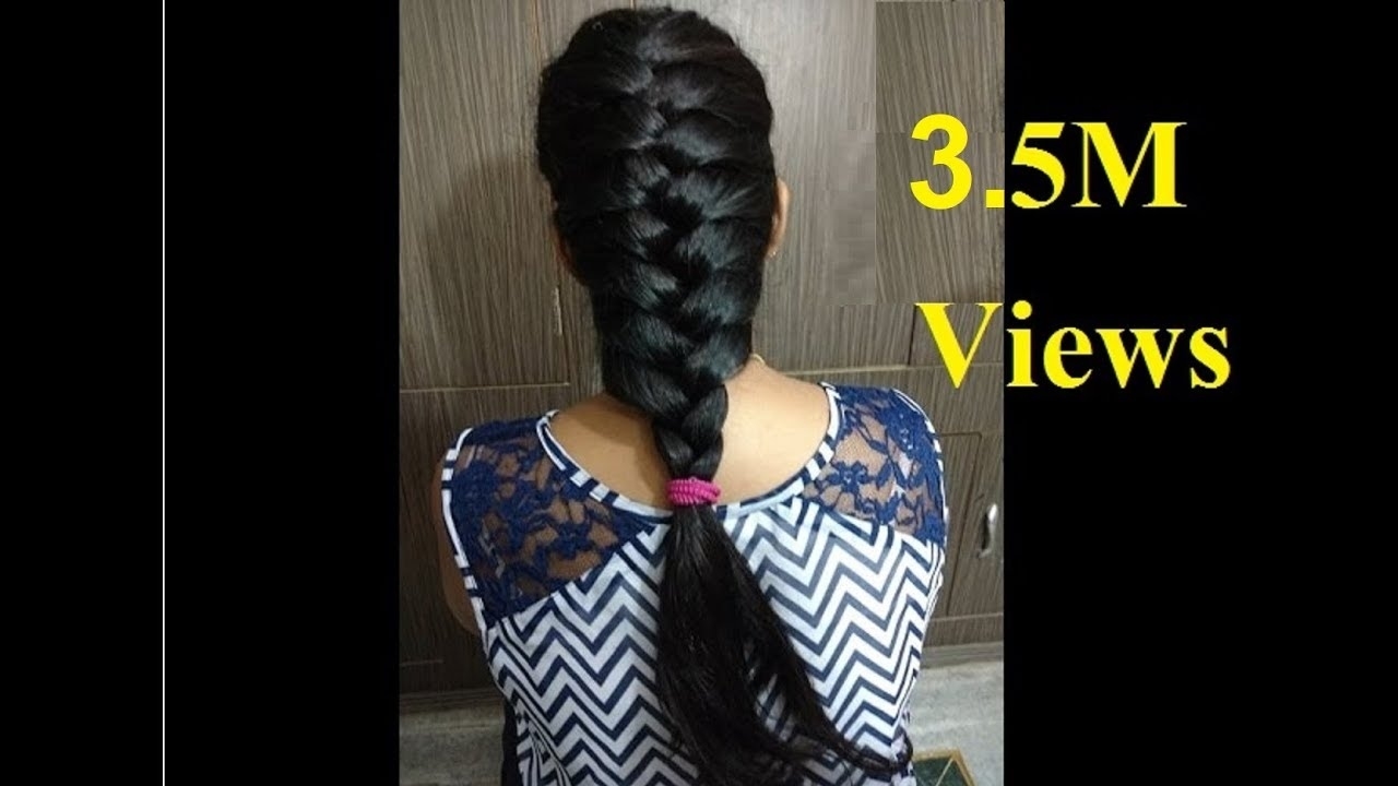 French Hair Style - Hindi || How To Do Easy French Braid Hairstyle With  Puff Tutorial - 2018 with regard to Indian Hairstyle In Hindi