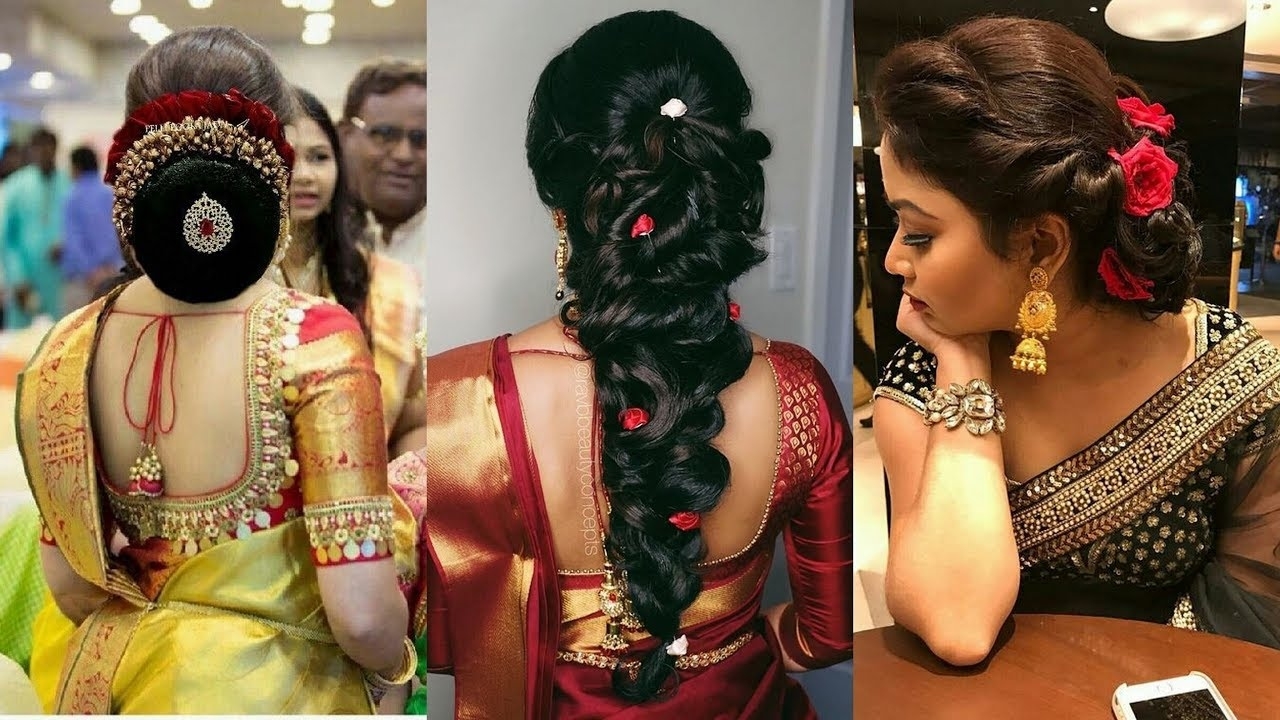 South Indian Hairstyle For Party / Reception/wedding/north Indian Hair Style throughout Indian Hairstyle For Reception Party