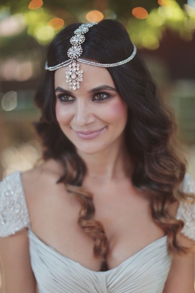 30 Amazing Wedding Hairstyles With Headpiece | Deer Pearl with Simple Hairstyle For Indian Wedding Guest