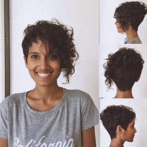Frizzy Asymmetrical Indian Hairstyle For Short Hair with Indian Hairstyle For Short Wavy Hair