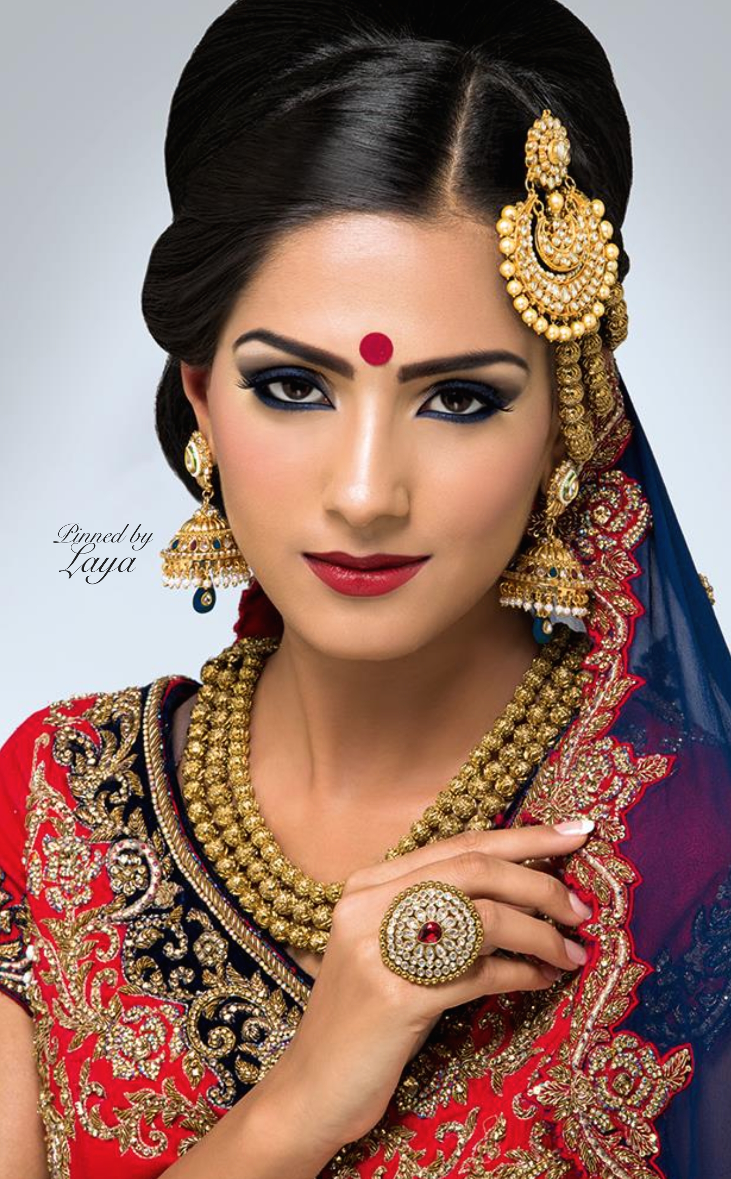 Indian Bride Laya Re- Pinned By Www.annemerson regarding Indian Bridal Hair And Makeup Hertfordshire