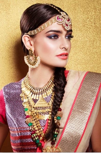 Reception Hairstyle And Indian Wedding Hair Style Ideas within Indian Braid Hairstyles For Wedding