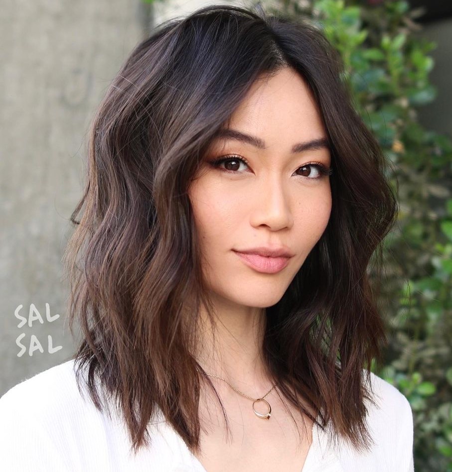 Hairstyle 2021 Asian Woman Wavy Haircut